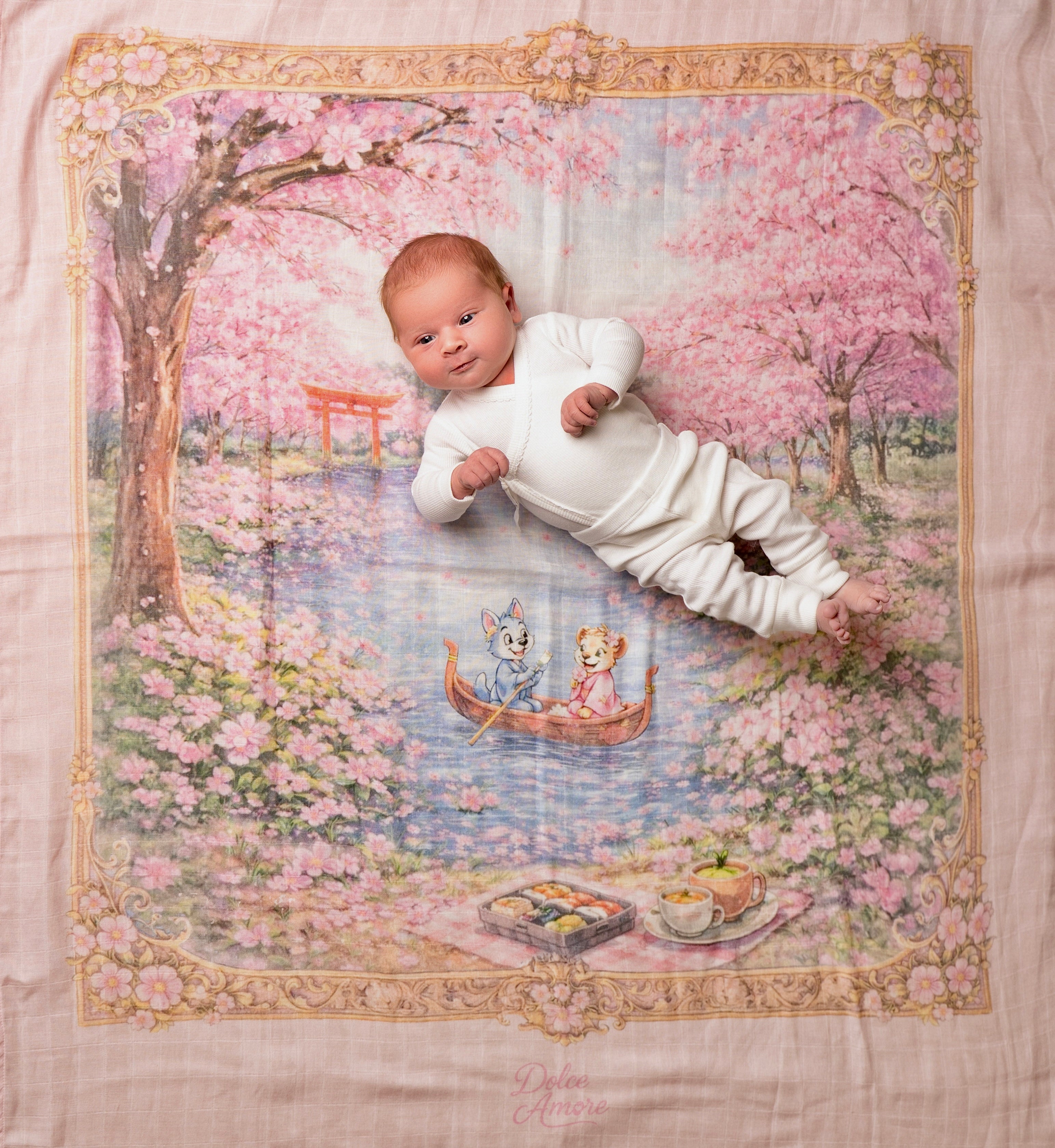 Muslin Swaddles - Cherryblossom