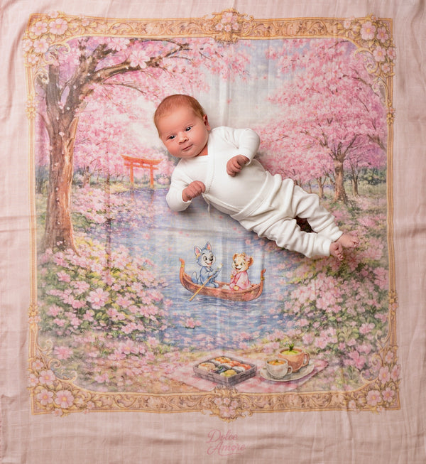 Muslin Swaddles - Cherryblossom