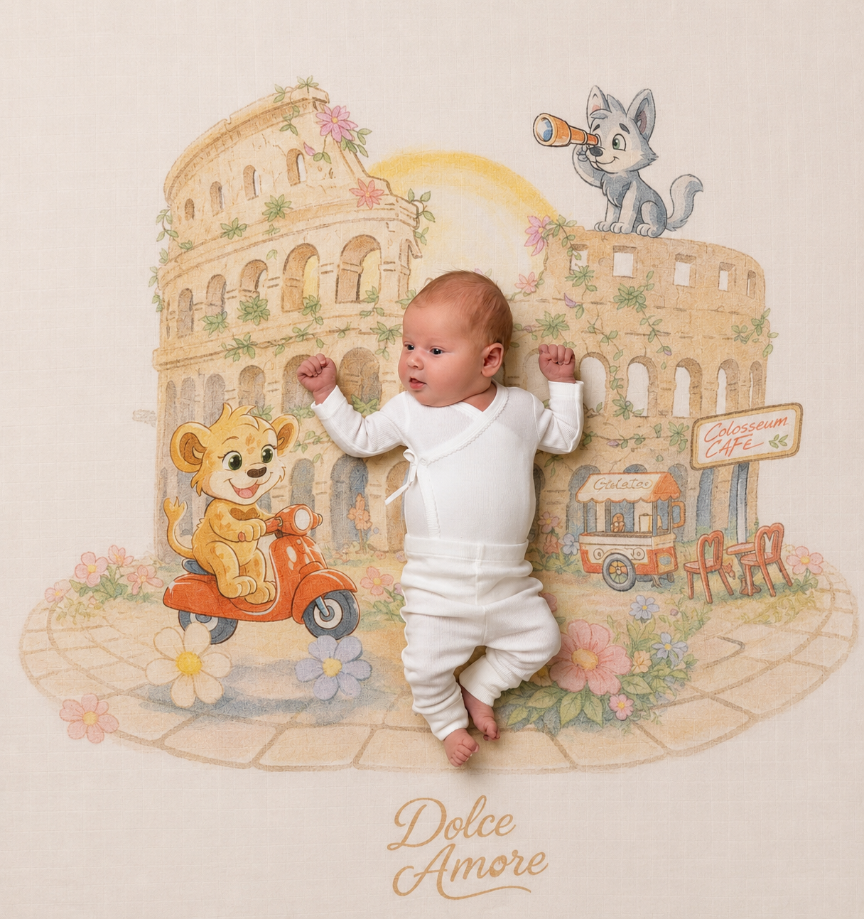 Muslin Swaddles - Colosseum