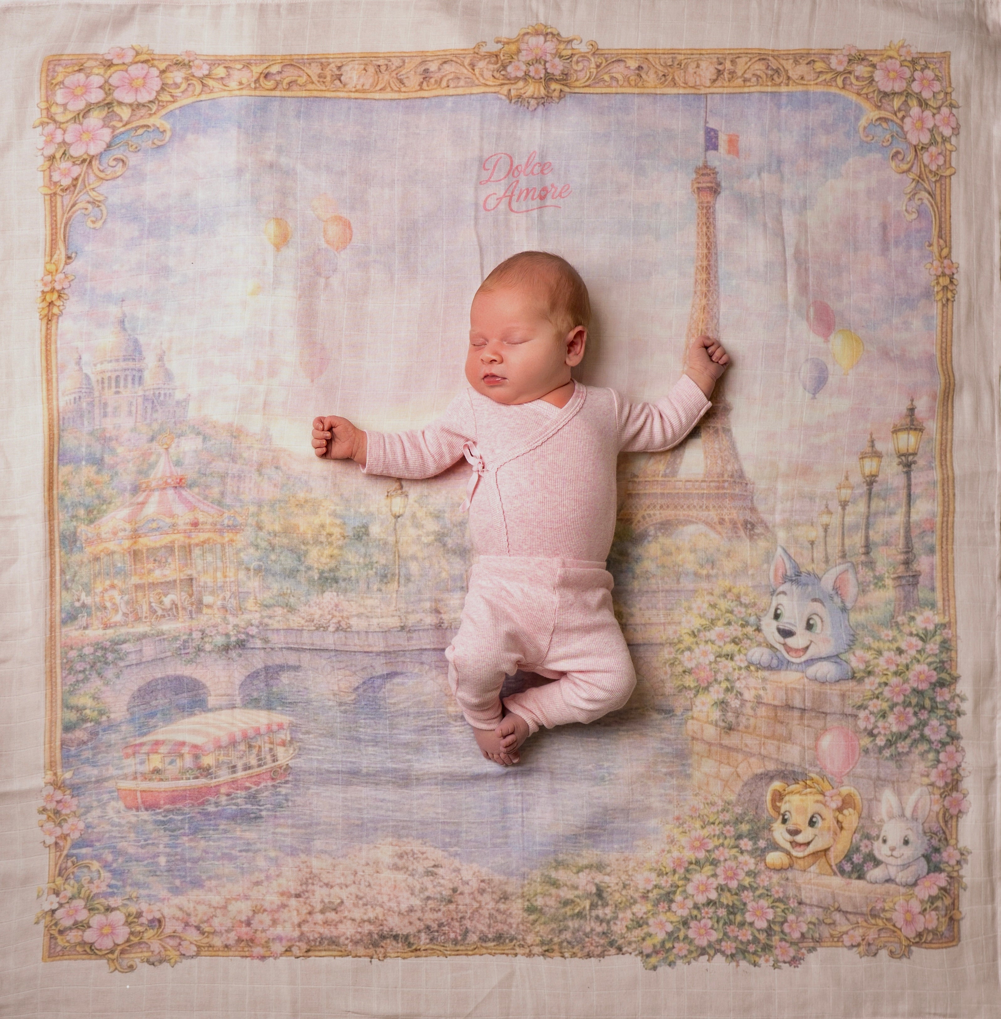 Muslin Swaddles - Paris