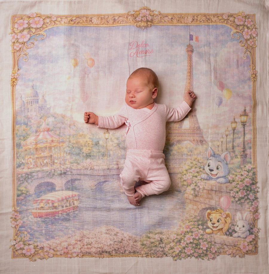 Muslin Swaddles - Paris